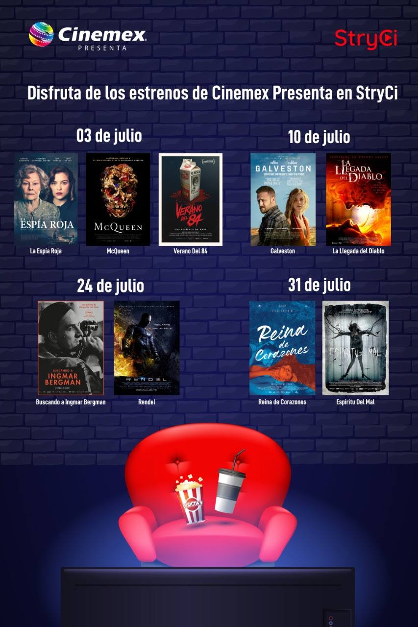 Películas de Cinemex Presenta llegan a StryCi Nodo9
